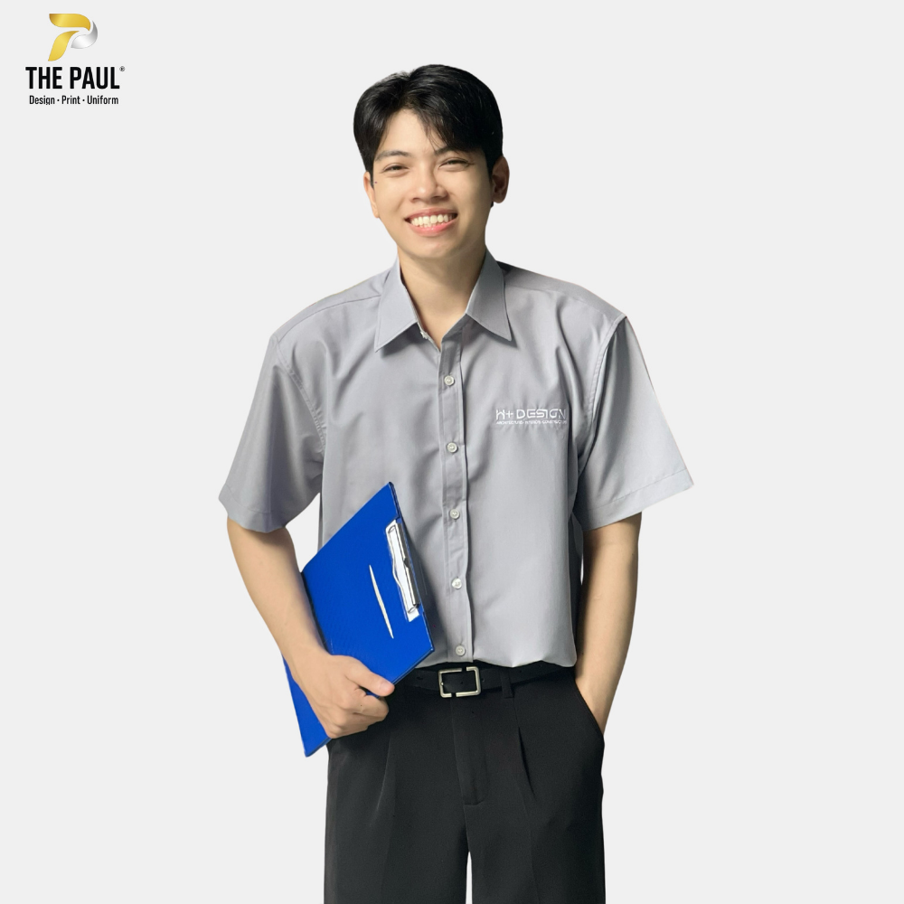  Áo sơ mi H+DESIGN - Vải Kate Mỹ 