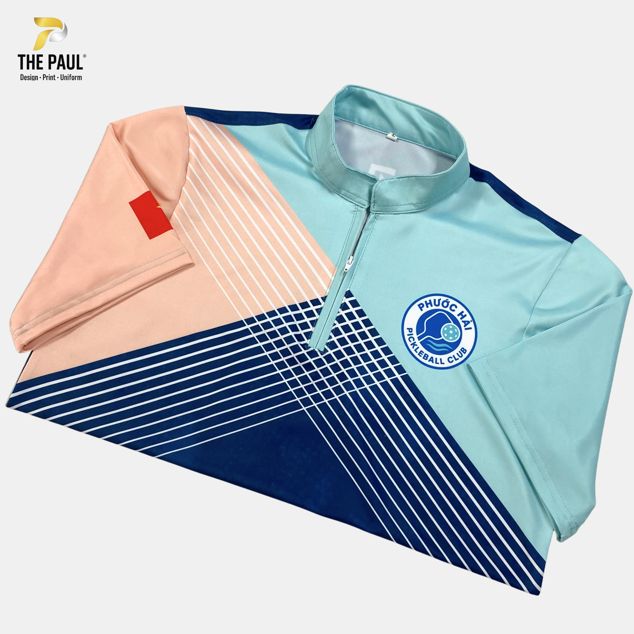  Áo thun dây kéo Pickleball Phước Hải - Thể thao 01 