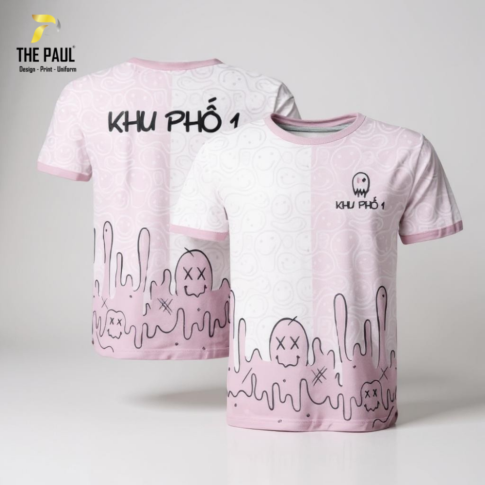  Áo thun cổ tròn chuyển nhiệt Khu phố 1 
