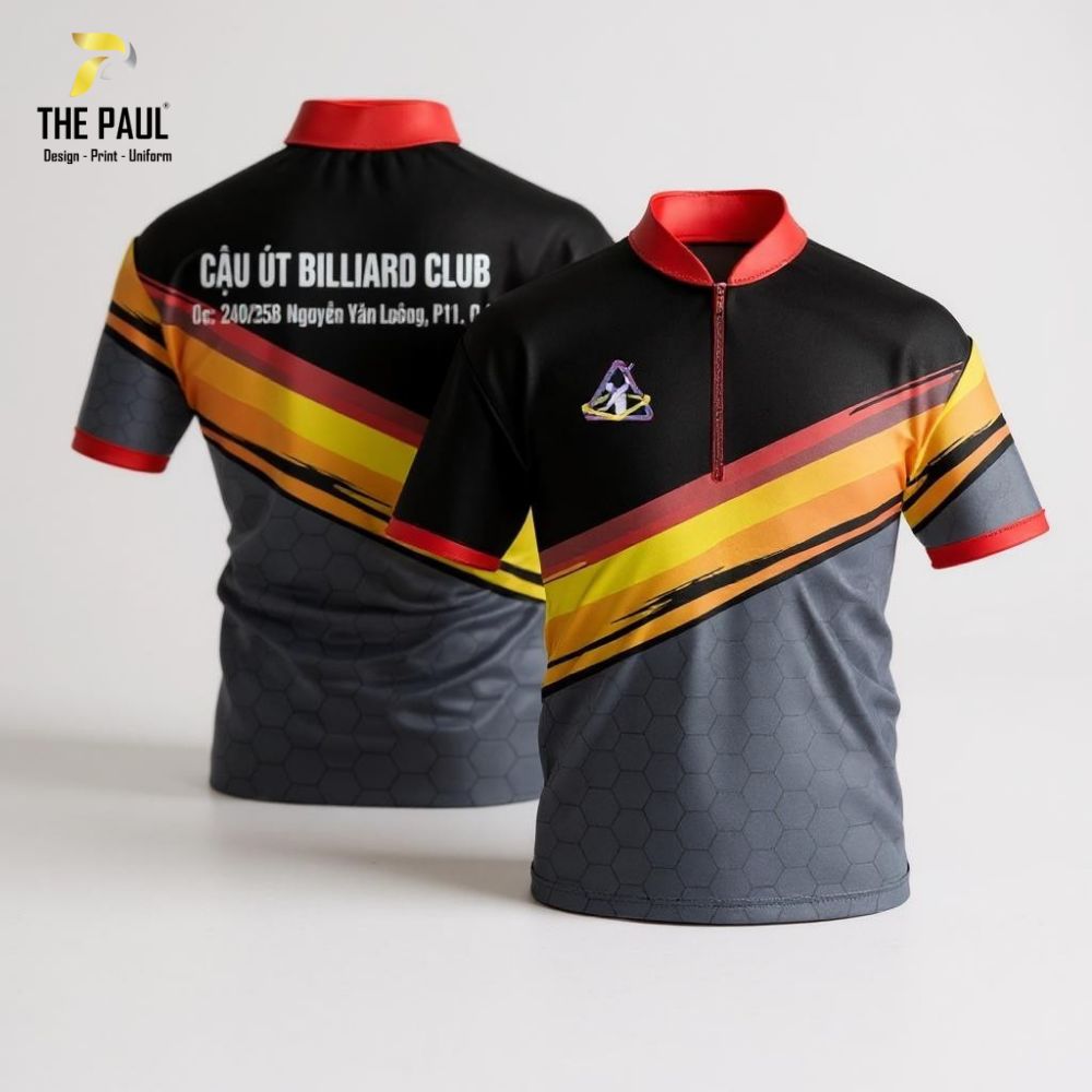  Áo thun dây kéo bida 