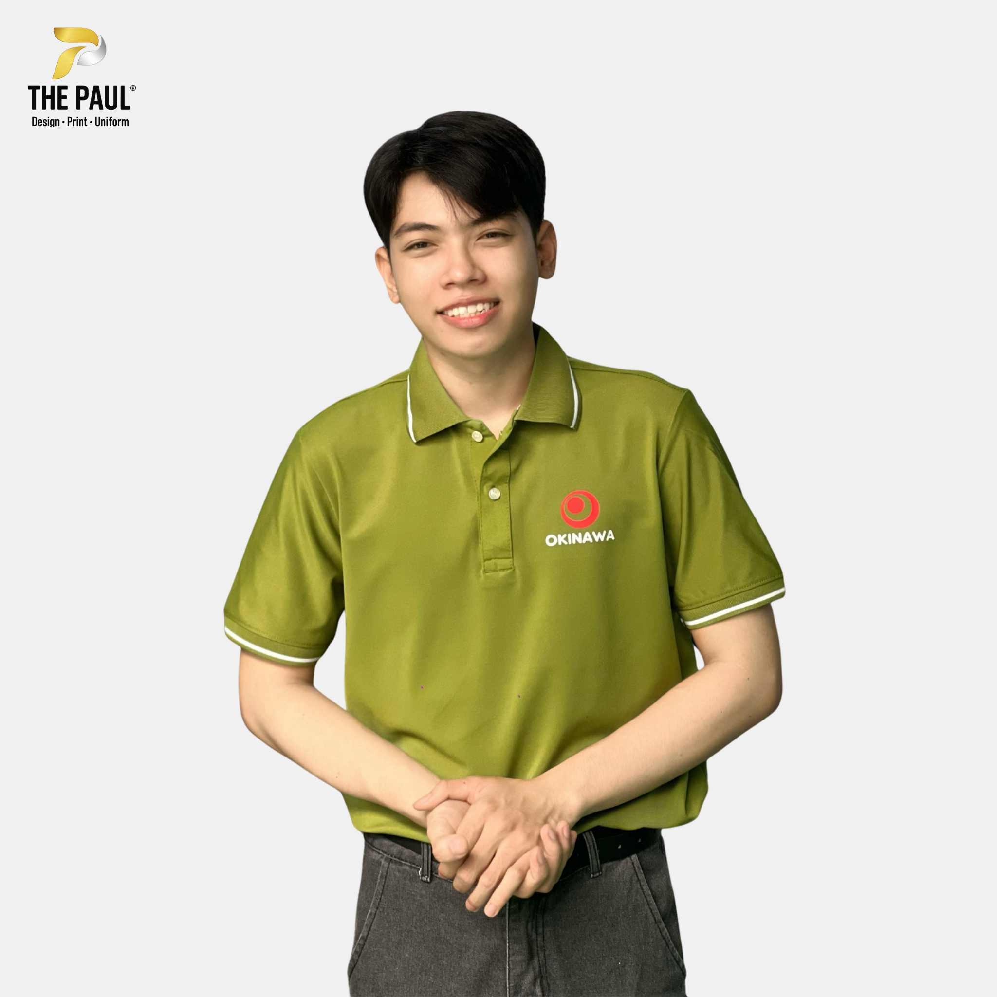  Áo thun polo xanh dưa cải - Đồng phục doanh nghiệp 01 