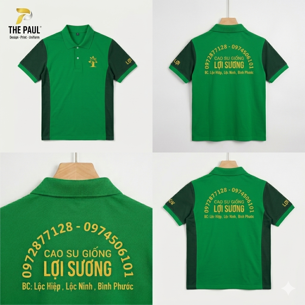  Áo thun polo cao su giống Lợi Sương - Đồng phục doanh nghiệp 16 