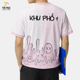  Áo thun cổ tròn chuyển nhiệt Khu phố 1 - Đồng phục đội, nhóm 