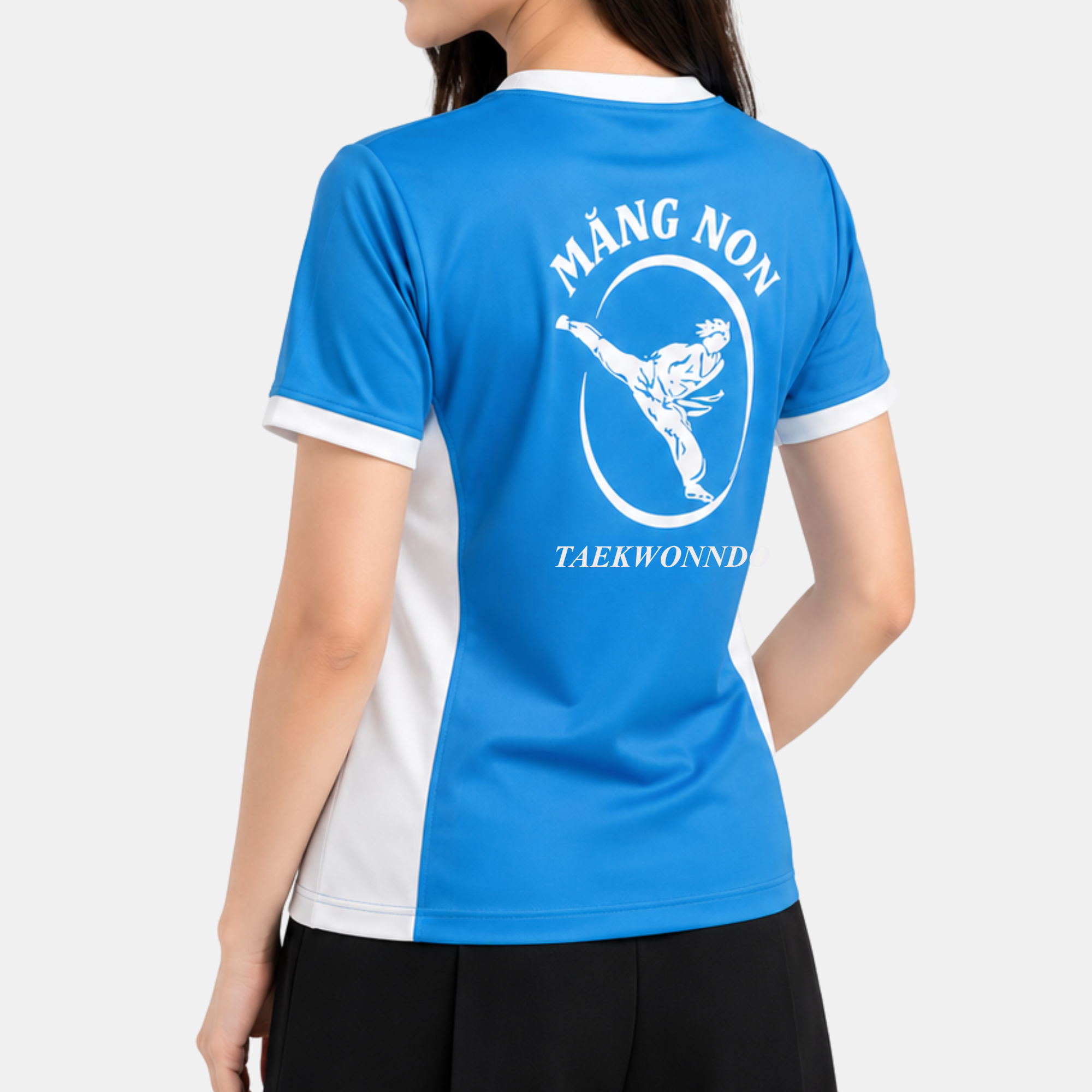  Áo thun cổ tròn Taekwondo Măng Non - Thể thao 53 