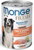 Monge - Pate lon nhiều vị cho chó 400g