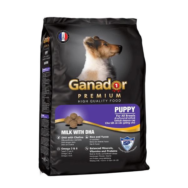 Ganador Hạt cho chó con vị sữa&DHA