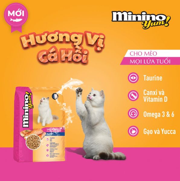 Minino Hạt mèo mọi lứa tuổi-Cá hồi