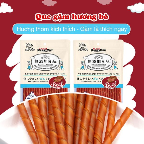 DoggyMan Que gặm hương bò 120g