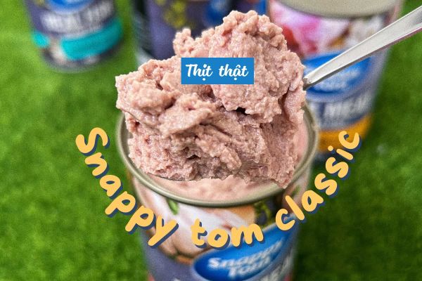Pate Mèo Snappy Tom Real Fish - Lon 400g