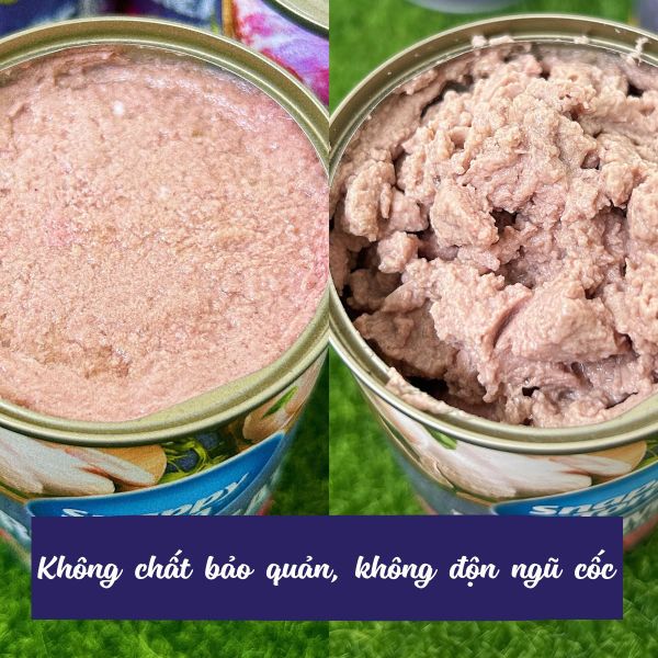 Pate Mèo Snappy Tom Real Fish - Lon 400g
