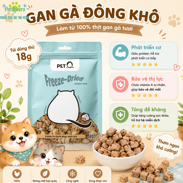 PetQ - Bánh thưởng Freeze-Dried
