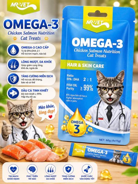 Súp Thưởng Cho Mèo Mr.Vet 60g