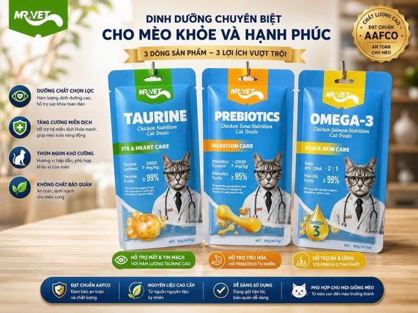 Súp Thưởng Cho Mèo Mr.Vet 60g