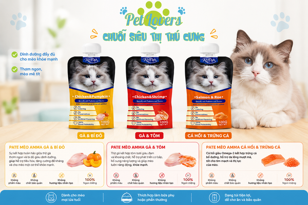 AmNa - Súp thưởng nắp vặn cho mèo 90g