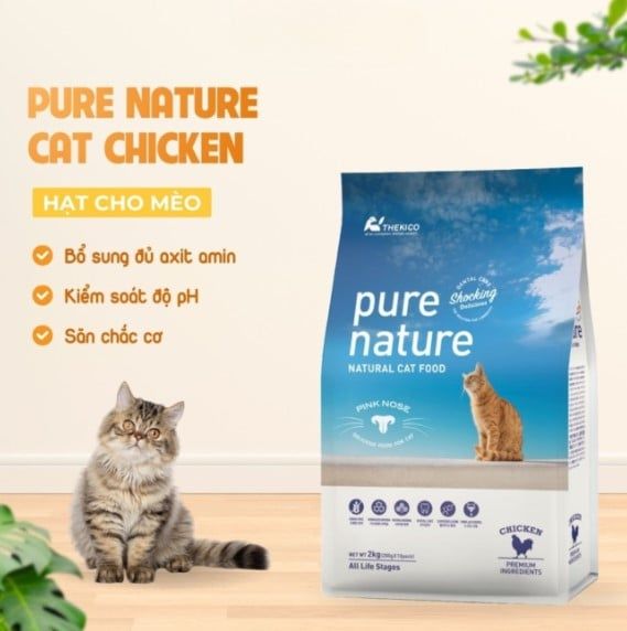 Pure Nature - Thức ăn hạt cho mèo vị gà
