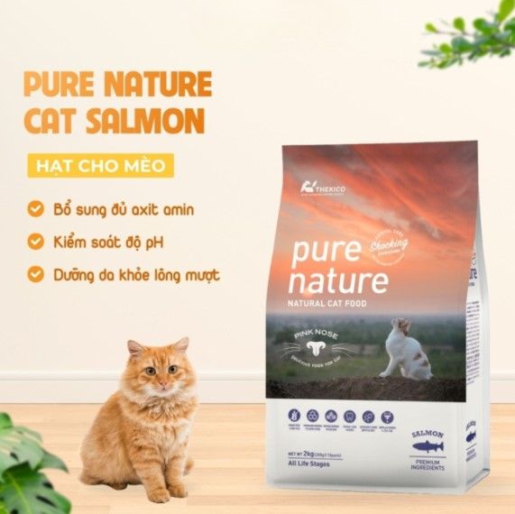 Pure Nature - Thức ăn hỗn hợp hoàn chỉnh cho mèo vị cá hồi