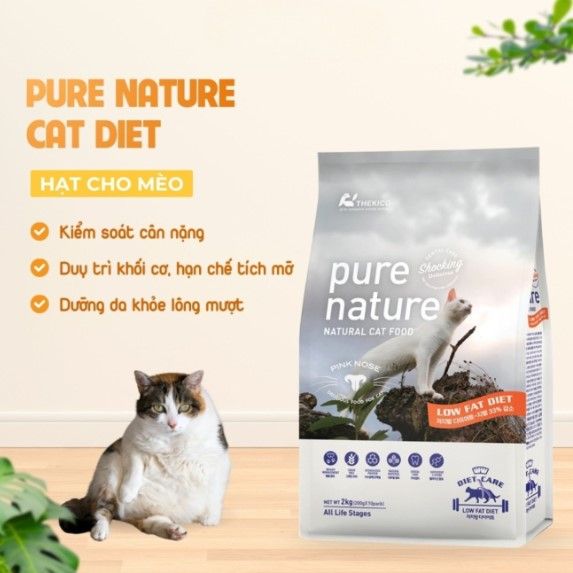 Pure Nature - Thức ăn hỗn hợp hoàn chỉnh cho mèo ăn kiêng