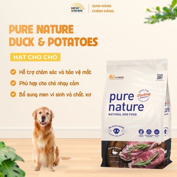 Pure Nature - Thức ăn hạt cho chó vị vịt