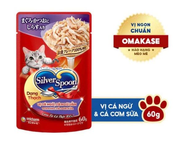 Silver Spoon - Pate cho mèo nhiều vị 60g