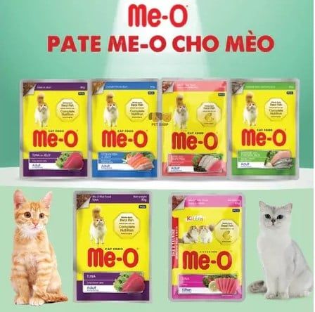 Me-O - Pate cho mèo nhiều vị
