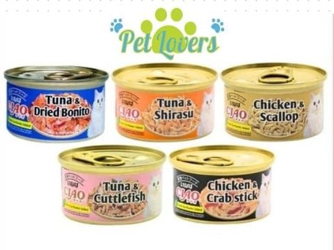 Ciao - Pate lon cho mèo nhiều vị 75g