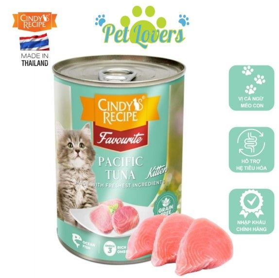 Cindy - Pate lon nhiều vị cho mèo 400g