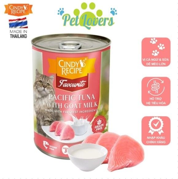 Cindy - Pate lon nhiều vị cho mèo 400g