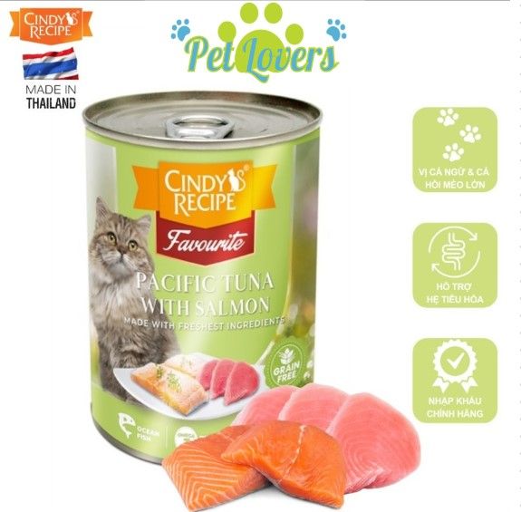 Cindy - Pate lon nhiều vị cho mèo 400g