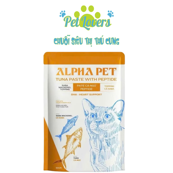 Pate Alpha Pet cho mèo 60g