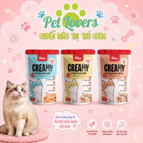 Tell me - Pate cho mèo nhiều vị bổ sung rau củ 85g