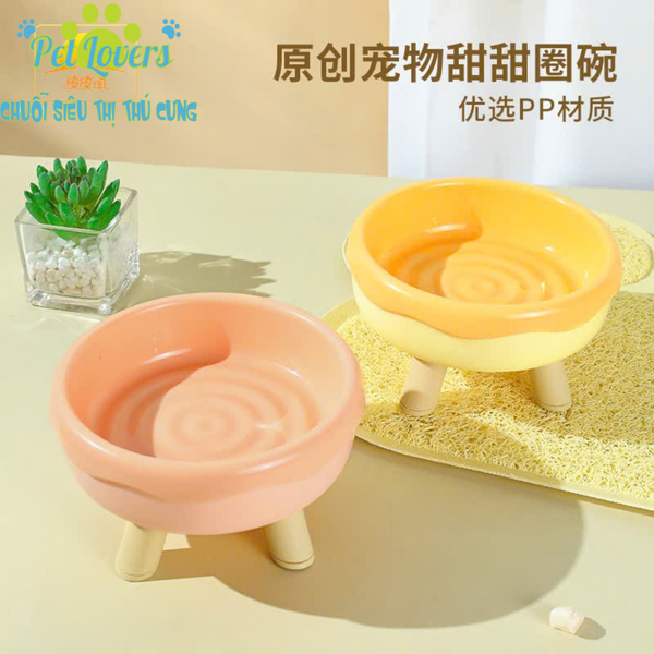 Pet Lovers - Chén nhựa donut chân cao