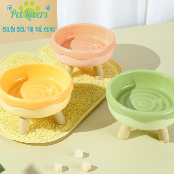 Pet Lovers - Chén nhựa donut chân cao
