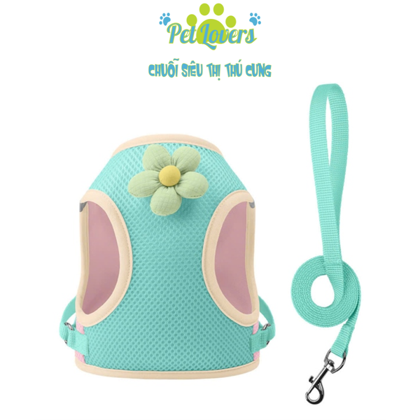 Pet Lovers - Dây dắt kèm yếm bông1.5m L 10~14kí