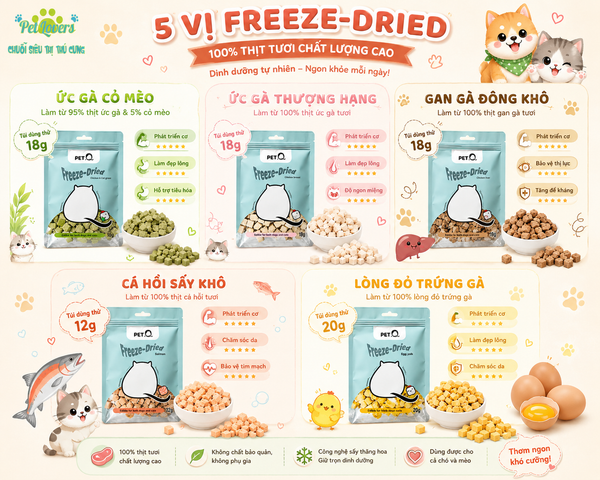 PetQ - Bánh thưởng Freeze-Dried