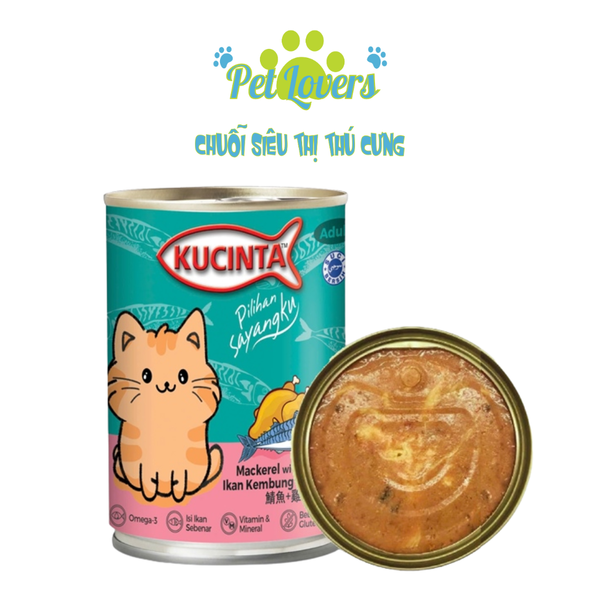 Pate Kucinta mèo nhiều vị dạng thạch 400g