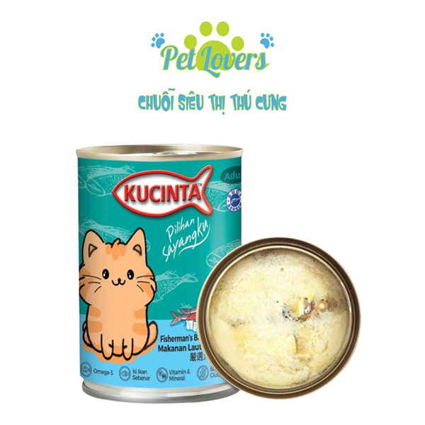 Pate Kucinta mèo nhiều vị dạng thạch 400g