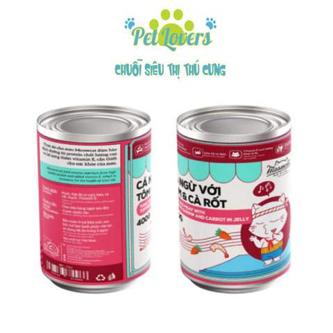Pate mèo Meowcat nhiều vị 400g