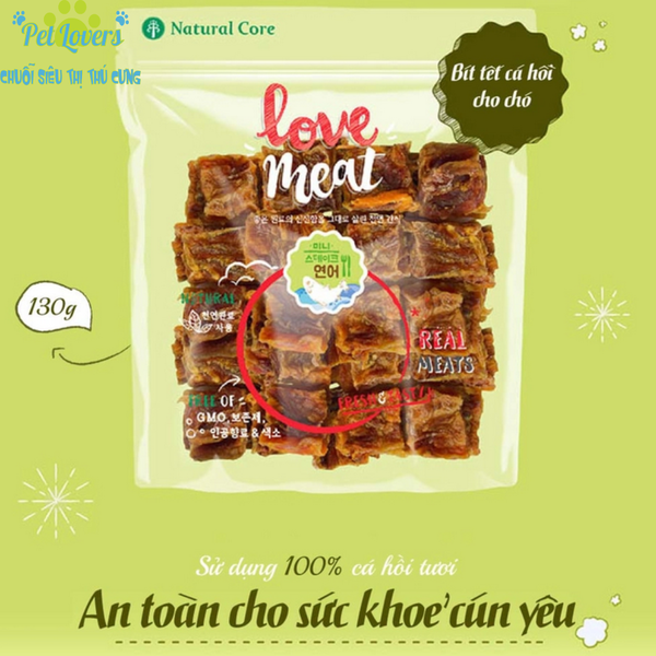 Natural core - Bít tết cá hồi cho chó