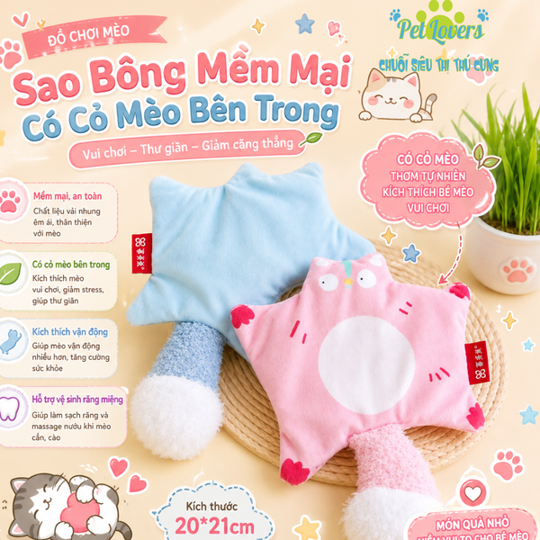 Đồ chơi catnip chuột bay cho mèo