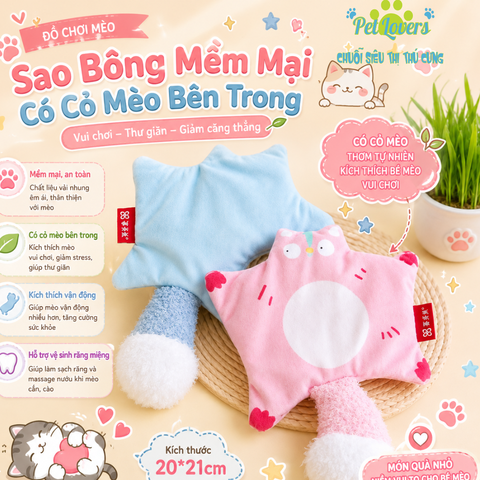 Đồ chơi catnip chuột bay cho mèo