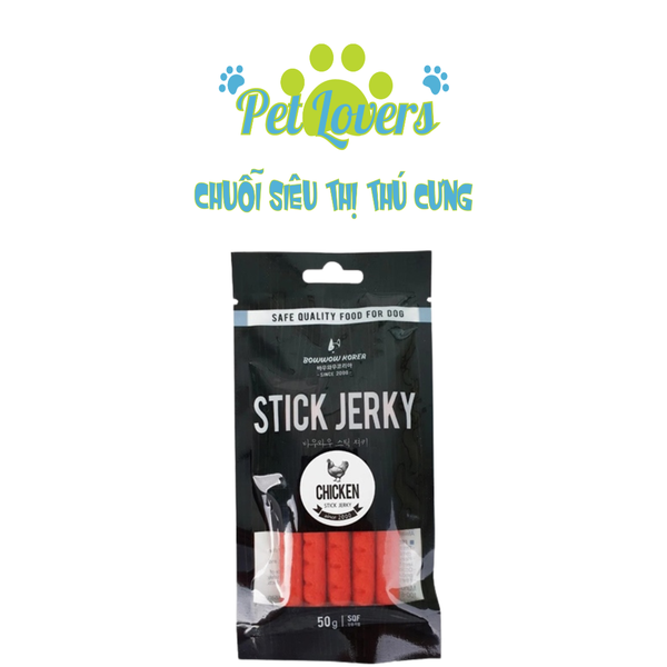 Bowwow - Thịt gà que cho chó chicken stick 50g