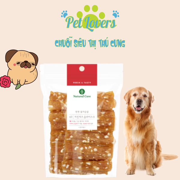 Natural Core - Gà Sấy Phô Mai Cho Chó 180g