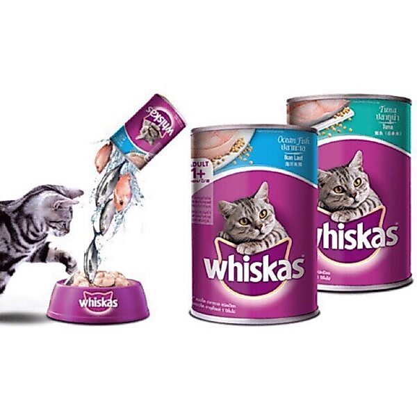 Whiskas - pate lon cho mèo nhiều vị 400g