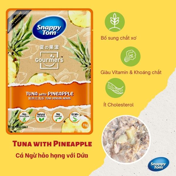 Pate Cho Mèo Snappy Tom Gourmers Trái Cây 70g