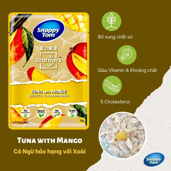 Pate Cho Mèo Snappy Tom Gourmers Trái Cây 70g
