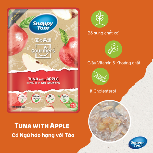 Pate Cho Mèo Snappy Tom Gourmers Trái Cây 70g