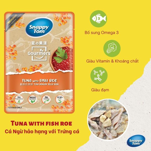 Pate Cho Mèo Snappy Tom Gourmers Trái Cây 70g