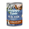 Pate Mèo Snappy Tom Real Fish - Lon 400g