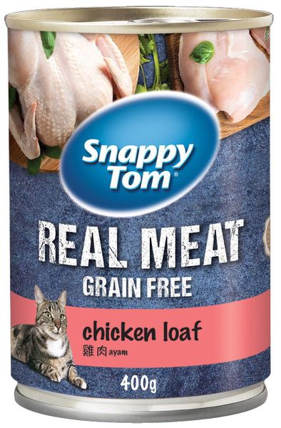Pate Mèo Snappy Tom Real Fish - Lon 400g