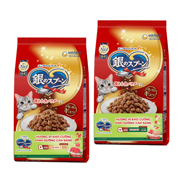 Thức Ăn Hạt Cho Mèo Trưởng Thành Silver Spoon 1kg